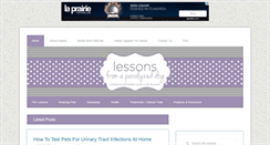 Desktop Screenshot of lessonsfromaparalyzeddog.com