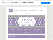 Tablet Screenshot of lessonsfromaparalyzeddog.com